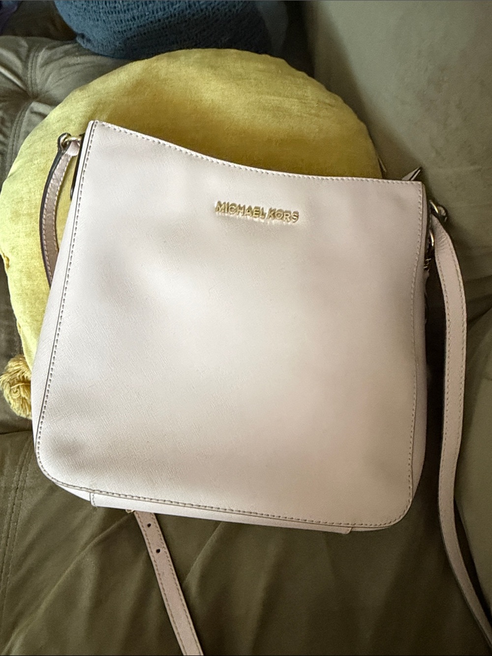 Michael Kors Rose Crossbody Bag with Gold Logo